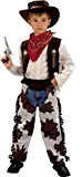 Ciao Cowboy Rodeo Kid Costume Bambino (Taglia 7-9 Anni), Marrone/Bianco, Ragazzo