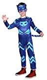 Ciao-Gattoboy Catboy costume travestimento bambino originale PJ Masks (Taglia 5-7 anni) con maschera, Colore Blu, 11785.5-7