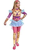 Ciao-Rose Cinderella Armatura costume bambina originale Regal Academy (5-7 anni), Rosa, Giallo, Azzurro, 11194.5-7