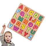 Cipliko Puzzle per i più Piccoli 4-6 - Puzzle Montessori educativo per i più Piccoli,Alfabeto/Numero/Forma Peg Puzzle Aula prescolare Must-Have ...