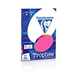 Clairefontaine Trophée – Mini Resma di carta, 100 fogli, formato A4, 21 x 29.7 cm A4, 21 x 29.7 cm Assortito fluorescente