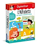 Clementoni - 12893 - Sapientino - L'Alfabeto - gioco educativo 3 anni tessere illustrate, puzzle incastro animali, gioco per imparare ...