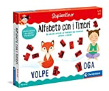 Clementoni - 16259 - Sapientino - Alfabeto con i Timbri, gioco educativo 4 anni - giochi per imparare lettere e ...