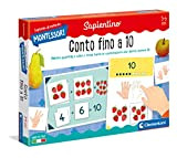 Clementoni - 16269 - Montessori - Conto Fino a 10 - Made in Italy, gioco Montessori 3 anni, gioco educativo ...