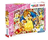 Clementoni - 23745 - Supercolor Puzzle - Disney The Beauty And The Beast - 104 Maxi Pezzi - Made In ...