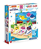 Clementoni - 24777 - Supercolor Puzzle - Baby Shark - 2 puzzle da 20 pezzi - Made in Italy - ...