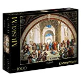 Clementoni 31404 - Puzzle Raffaello - Scuola di Atene, Collezione Museum, 1000 Pezzi