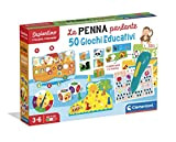 Clementoni 50 Giochi Educativi Sapientino - La Penna Interattiva, Multicolore, 3-6 Anni
