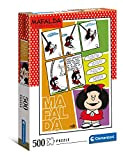 Clementoni adulti 500 pezzi, Made in Italy, puzzle, fumetti, comic strip Mafalda Quino, Multicolore, 35105