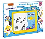 Clementoni- Baby Shark Disegno Lavagna cancellabile Magnetica-lavagnetta per Scrivere e disegnare per Bambini 4 Anni, Gioco Creativo, Multicolore, 18628