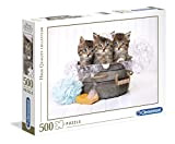Clementoni Collection Puzzle-Kittens And Soap-500 Pezzi, Multicolore, 35065