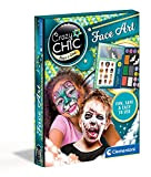 Clementoni- Crazy Chic-Face Art, Pittura per Il Viso-truccabimbi Kit-Trousse, Cofanetto con Trucchi, Make up, Set Cosmetici per Bambini 6 Anni, ...