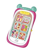 Clementoni Disney Baby Minnie Telefono Giocattolo Bambini 9 Mesi, Primo Smartphone, Gioco Elettronico Educativo (Versione in Italiano), Multicolore, 17696