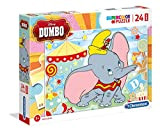 Clementoni Dumbo Supercolor Puzzle-Dumbo-24 pezzi Maxi, Multicolore, 28501