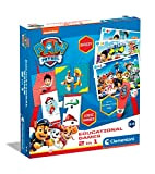 Clementoni Educational Games-2 in 1 Paw Patrol-Gioco Educativo 3 Anni (Italiano, Inglese, Francese, Tedesco, Spagnolo, Olandese E Polacco), Made in ...