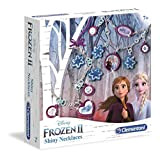 Clementoni- Frozen 2-Shiny Neclaces Disney Set di Giochi 4 in 1, Multicolore, 18565