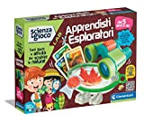 Clementoni Lab-Apprendista kit esperimenti di scienza, esploratore, gioco scientifico bambini 5 anni+, laboratorio, versione in italiano, Made in Italy, Multicolore, ...