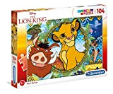 Clementoni Lion King Supercolor Puzzle King-104 pezzi, Multicolore, 27287