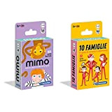 Clementoni- Mimo, Carte da Gioco per Bambini, Multicolore, 16174 & 16172 - 10 Famiglie, gioco di carte per bambini