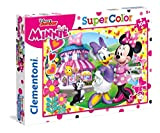 Clementoni- Minnie Minnie's Happy Helpers Supercolor Puzzle Maxi, Multicolore, 104 Pezzi, 27982