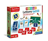 Clementoni - Montessori - Lettere tattili, Gioco educativo per Imparare l'Alfabeto per Bambini 3+ Anni, 16358