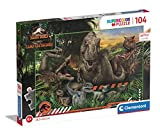 Clementoni Park Supercolor Jurassic World Camp Cretaceous, serie Netflix 104 pezzi-Made in Italy, bambini 6 anni, puzzle cartoni animati, Multicolore, ...
