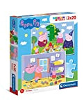 Clementoni Peppa Pig Supercolor Pig-2x20 (2 20 pezzi) -Made in Italy, puzzle bambini 3 anni+, Multicolore, 24778