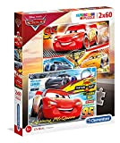 Clementoni- Puzzle Cars 3 Disney 2x60pzs The Movie Giocattolo, Multicolore, One size, 0625030