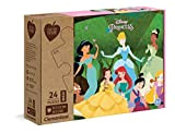 Clementoni- Puzzle Maxi Princesas Disney 24pzs Princess Play for Future Princess-24 Pezzi-Materiali 100% riciclati-Made in Italy, Bambini 3 Anni+, Multicolore, ...