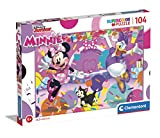 Clementoni- Puzzle Minnie Disney 104pzs Supercolor Minnie-104 Pezzi-Made in Italy, Bambini 6 Anni, Cartoni Animati, topolina, Multicolore, Medium, 25735
