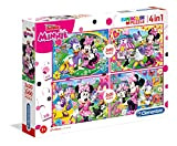 CLEMENTONI- Puzzle Minnie Happy Helpers Disney 2x20pzs 2x60pzs Mickey & Friends Mouse 07615-Supercolor 2 x 20 2 x 60 Pezzi, ...