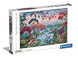 Clementoni- Puzzle Pacifica Selva 2000pzs Does Not Apply Collection-The Peaceful Jungle-2000 Made in Italy, 2000 Pezzi, paesaggi, Divertimento per Adulti, ...