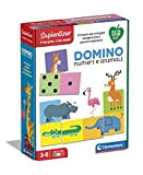 Clementoni Sapientino Domino Numeri e Animali, gioco educativo 4 anni con tessere illustrate, domino bambini, gioco per imparare a contare, ...
