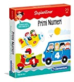 Clementoni Sapientino Primi Numeri, gioco educativo 3 anni tessere illustrate, 9 mini puzzle bambini, gioco per imparare i numeri, Made ...