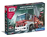 Clementoni - Scienza e Gioco Build - Camion dei Pompieri, Set di Costruzioni e Laboratorio di Meccanica per Bambini 8+ ...