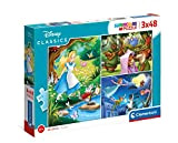 Clementoni Supercolor Disney Classic-3x48 (3 48 pezzi) -Made in Italy, puzzle bambini 4 anni+, Multicolore, 25267