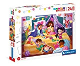 Clementoni Supercolor Nighty Night-24 maxi pezzi-Made in Italy, puzzle bambini 3 anni+, Multicolore, 24213