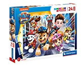 Clementoni Supercolor Paw Patrol The movie-24 maxi pezzi-Made in Italy bambini 3 anni, puzzle cartoni animati, Multicolore, 24222