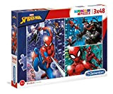 Clementoni Supercolor Puzzle-Spider Man-3 x 48 pezzi, Multicolore, 25238