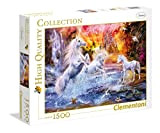 Clementoni Wild Unicorns Collection Puzzle, 1500 Pezzi, 31805