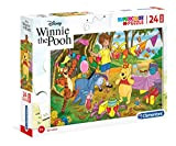 Clementoni Winnie The Pooh & Friends Clementoni-24201-Supercolor Puzzle Pooh-24 Maxi Pezzi-Disney, Multicolore, 24201