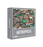 Cloudberries Metropolis Puzzle Dettagliato e Impegnativo per Adulti da 2.000 Pezzi a Tema Architettonico con la Pianta di Una Città ...