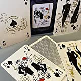 Clovis -Paris -Gioco di carte Luxe Original-Luxury Playing Cards-Verso Argento, Creato in Francia, Regalo Chic per gli amanti del Paris-Souvenir-Busa ...