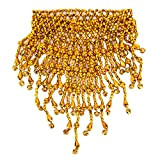 Collana di Danza del Ventre Accessori di Gioielli Zingari Collana di Danza Squisita con Perline(Oro)