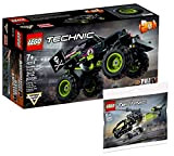 Collectix Lego - Set Lego Technic Monstertruck Monster Jam Grave Digger 42118 + elicottero Lego Technic 30465 (sacchetto di plastica)