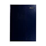 Collins Essential Agenda 2023, formato A4, visualizzazione settimanale, colore: Blu