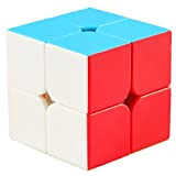 Cooja Cubo Magico 2x2, Speed Magic Cube 2x2x2, Stickerless Resistente Smooth Velocit di Giocattoli per Ragazze Ragazzi