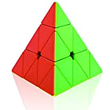Cooja Pyraminx Cubo Magico, Pyramix Speed Magic Cube Piramide, Stickerless Resistente Smooth Velocit di Giocattoli per Ragazze Ragazzi