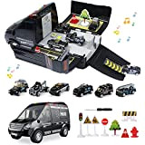Coolplay Auto giocattolo per la polizia e il trasporto di camion per bambini, con suono e luce per 3 anni