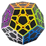 Coolzon Puzzle Cube Megaminx Magico Cubo con Adesivo in Fibra di Carbonio Nuovo velocità